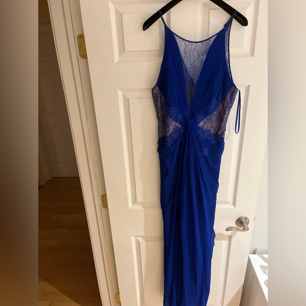 Royal blue BCBG dress